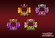 TR-D8neo-MA22    SKYRC D8neo Metallic/Optical White Pattern Wrap ( Type A22 ) 4 Colors