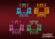 TR-D8neo-MA9   SKYRC D8neo Metallic/Optical White Pattern Wrap ( Type A9 )4 colors