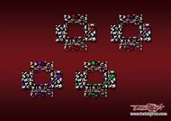 TR-D8neo-MT1   SKYRC D8neo Optical White Pattern Wrap ( Type MT1 )4 Colors