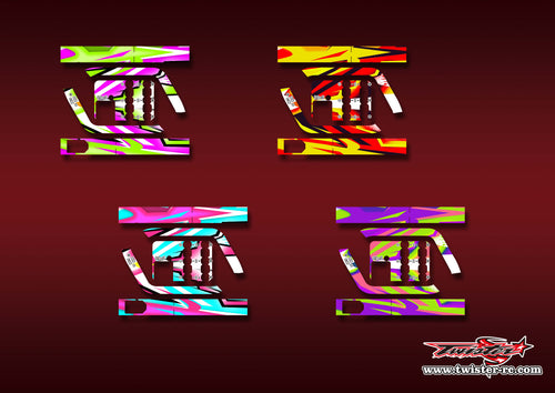 TR-DCP-MA22    SKYRC DC POWER Distributor Metallic/Optical White Pattern Wrap ( Type A22 ) 4 Colors