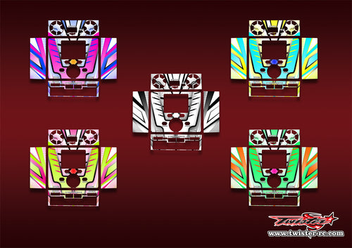 TR-DX6-MA21    icharger DX6 Metallic/Optical White Pattern Wrap ( Type A21 ) 5 Colors