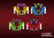 TR-DX6-MA23    icharger DX6 Metallic/Optical White Pattern Wrap ( Type A23 ) 4 Colors