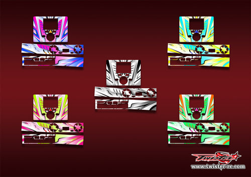 TR-DX8-MA21    icharger DX8 Metallic/Optical White Pattern Wrap ( Type A21 ) 5 Colors