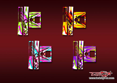 TR-DX8-MA22    icharger DX8 Metallic/Optical White Pattern Wrap ( Type A22 ) 4 Colors