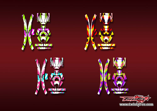 TR-EAR-MA22    Eartec Metallic/Optical White Pattern Wrap ( Type A22) 4 Colors
