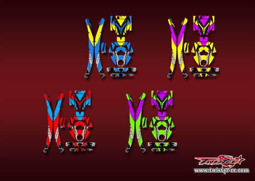 TR-EAR-MA23    Eartec Metallic/Optical White Pattern Wrap ( Type A23) 4 Colors