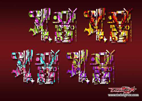 TR-EX2-MA22    KO EX-2 Metallic/Optical White Pattern Wrap ( Type A22 ) 4 Colors