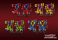 TR-EX2-MA23    KO EX-2 Metallic/Optical White Pattern Wrap ( Type A23 ) 4 Colors