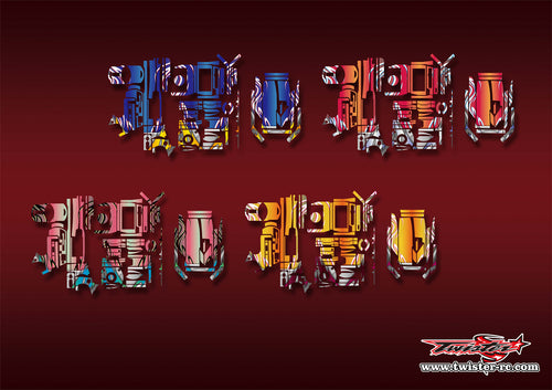 TR-EXNEXT-MA14   KO EX-NEXT Metallic/Optical White Pattern Wrap ( Type A14 ) 4 Colors