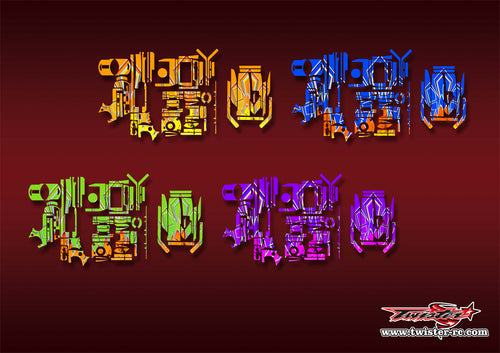 TR-EXNEXT-MA18   KO EX-NEXT Metallic/Optical White Pattern Wrap ( Type A18 ) 4 Colors