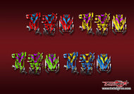 TR-EXNEXT-MA23    KO EX-NEXT Metallic/Optical White Pattern Wrap ( Type A23 ) 4 Colors