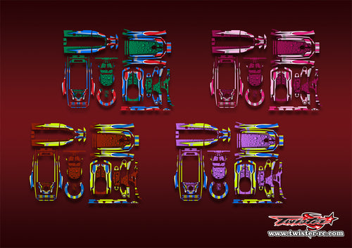 TR-FSG11P-MA10   Flysky FS-G11P Metallic/Optical White Pattern Wrap ( Type A10 ) 4 Colors