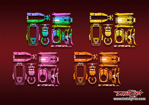 TR-FSG11P-MA11  Flysky FS-G11PMetallic/Optical White Pattern Wrap ( Type A11 )4 Colors