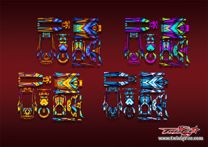 TR-FSG11P-MA19  Flysky FS-G11P  Metallic/Optical White Pattern Wrap ( Type A19 ) 4 Colors