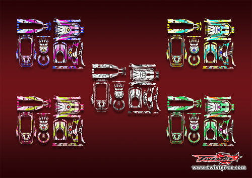TR-FSG11P-MA21   Flysky FS-G11P  Metallic/Optical White Pattern Wrap ( Type A21 ) 5 Colors