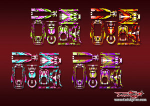 TR-FSG11P-MA22   Flysky FS-G11P  Metallic/Optical White Pattern Wrap ( Type A22 ) 4 Colors