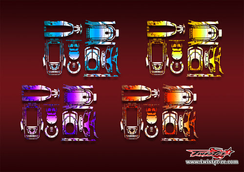 TR-FSG11P-MA6   Flysky FS-G11P Metallic/Optical White Pattern Wrap( Type A6 ) 4 Colors