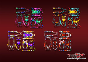 TR-FSG11P-MA20   Flysky FS-G11P  Metallochrome/Optical white Wave Pattern Wrap ( Type A20 ) 4 colors