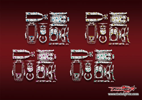 TR-FSG11P-MT2   FlyskyFS-G11P  Optical White Pattern Wrap ( Type MT2 )4 Colors