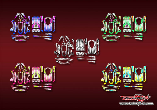 TR-GT5-MA21    Flysky GT5 Metallic/Optical White Pattern Wrap ( Type A21 ) 5 Colors