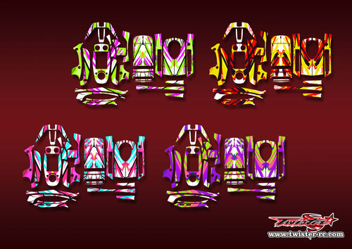 TR-GT5-MA22    Flysky GT5 Metallic/Optical White Pattern Wrap ( Type A22 ) 4 Colors