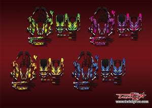 TR-GT5-MA2   Flysky GT5 Metallic/Optical White Pattern Wrap ( Type A2 )4 Colors