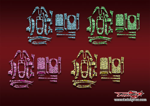 TR-GT5-MT3   Flysky GT5 Optical White Pattern Wrap ( Type MT3 )4 Colors