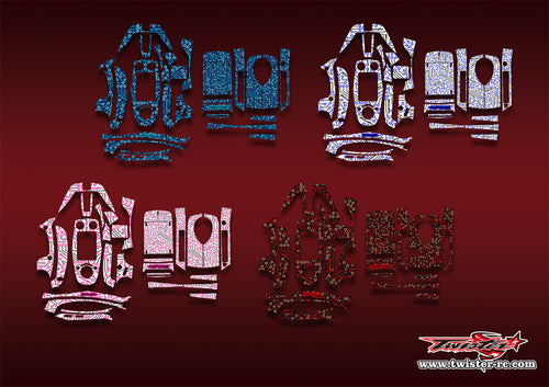 TR-GT5-MT4   Flysky GT5 Optical White Pattern Wrap ( Type MT4 ) 4 Colors