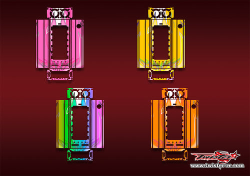 TR-CTXD2-MA11    Muchmore CTX-D2 Discharger Platinum Metallic/Optical White Pattern Wrap ( Type A11 ) 4 Colors