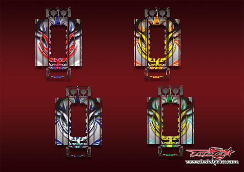 TR-CTXD2-MA12   Muchmore CTX-D2 Discharger Platinum Metallic/Optical White Pattern Wrap ( Type A12 ) 4 Colors