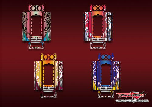 TR-CTXD2-MA14   Muchmore CTX-D2 Discharger Platinum Metallic/Optical White Pattern Wrap ( Type A14 ) 4 Colors