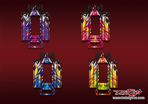 TR-CTXD2-MA15   Muchmore CTX-D2 Discharger Platinum Metallic/Optical White Pattern Wrap ( Type A15 ) 4 Colors