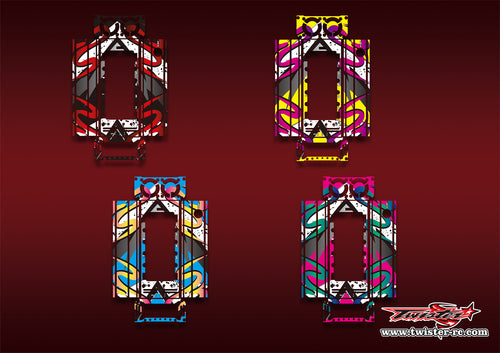 TR-CTXD2-MA16   Muchmore CTX-D2 Discharger Platinum Metallic/Optical White Pattern Wrap ( Type A16 ) 4 Colors