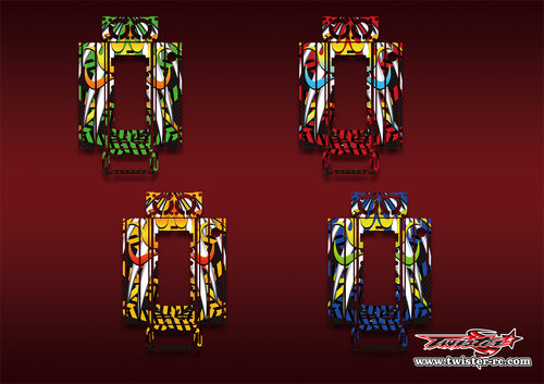 TR-CTXD2-MA17   Muchmore CTX-D2 Discharger Platinum Metallic/Optical White Pattern Wrap ( Type A17 ) 4 Colors