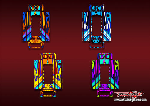 TR-CTXD2-MA19   Muchmore CTX-D2 Discharger Platinum Metallic/Optical White Pattern Wrap ( Type A19 ) 4 Colors