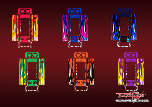 TR-CTXD2-MA1    Muchmore CTX-D2 Discharger Platinum Metallic/Optical White Pattern Wrap ( Type A1 ) 6 Colors