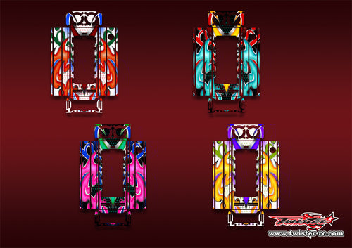 TR-CTXD2-MA20   Muchmore CTX-D2 Discharger Platinum Metallic/Optical White Pattern Wrap ( Type A20 ) 4 colors