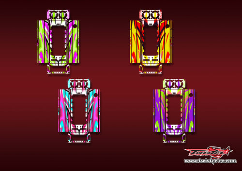 TR-CTXD2-MA22   Muchmore CTX-D2 Discharger Platinum Metallic/Optical White Pattern Wrap ( Type A22 ) 4 colors