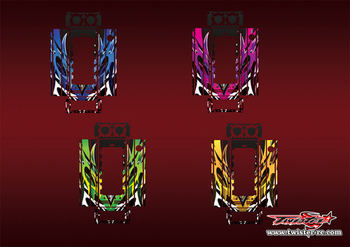 TR-CTXD2-MA2   Muchmore CTX-D2 Discharger Platinum Metallic/Optical White Pattern Wrap ( Type A2 ) 4 Colors