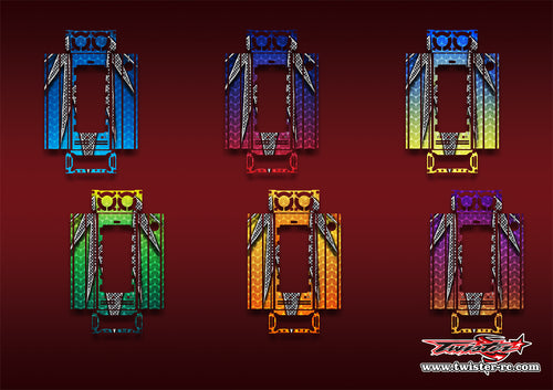 TR-CTXD2-MA3   Muchmore CTX-D2 Discharger Platinum Metallic/Optical White Pattern Wrap ( Type A3 ) 6 Colors