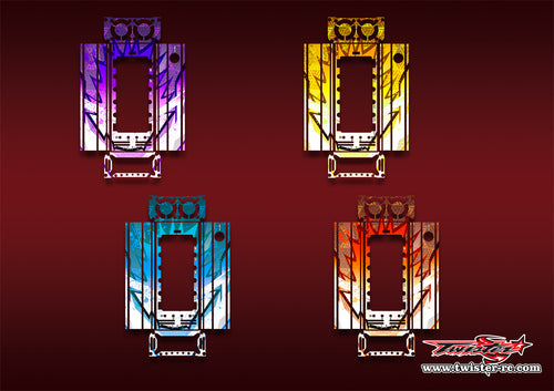 TR-CTXD2-MA6    Muchmore CTX-D2 Discharger Platinum Metallic/Optical White Pattern Wrap ( Type A6 ) 4 Colors