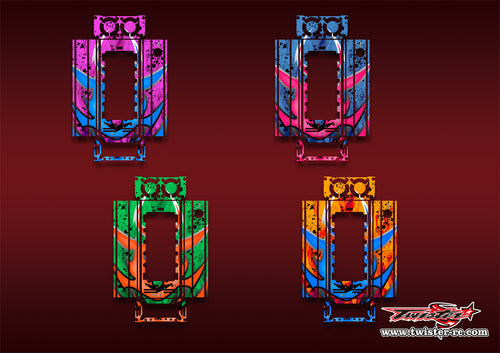 TR-CTXD2-MA7    Muchmore CTX-D2 Discharger Platinum Metallic/Optical White Pattern Wrap ( Type A7 ) 4 Colors