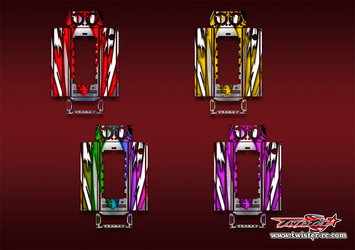 TR-CTXD2-MA8   Muchmore CTX-D2 Discharger Platinum Metallic/Optical White Pattern Wrap ( Type A8 ) 4 colors