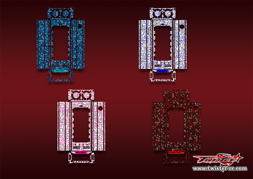 TR-CTXD2-MT4   Muchmore CTX-D2 Discharger Platinum Optical white Pattern Wrap ( Type MT4 ) 4 Colors