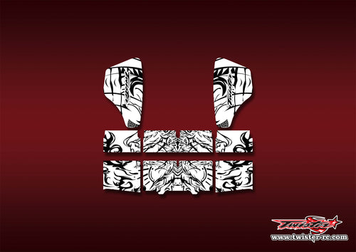 TR-HBW-MT7   HB Racing Wing Pattern Wrap ( Type MT7 )