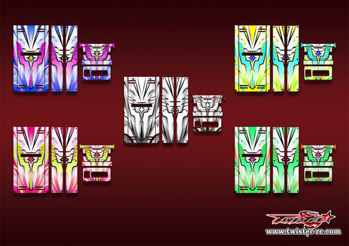 TR-HO-MA21    Hudy Off Road Starter Box Metallic/Optical White Pattern Wrap ( Type A21 ) 5 Colors