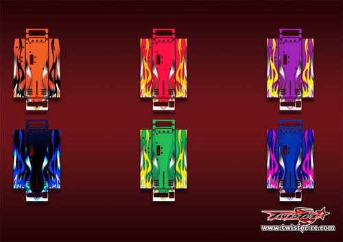 TR-HON-MA1     Hudy On Road Starter Box Metallic/Optical White Pattern Wrap ( Type A1 ) 6 Colors