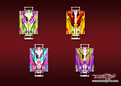 TR-HON-MA22    Hudy On Road Starter Box Metallic/Optical White Pattern Wrap ( Type A22 ) 4 Colors