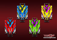 TR-HON-MA23    Hudy On Road Starter Box Metallic/Optical White Pattern Wrap ( Type A23) 4 Colors