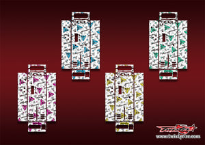 TR-HON-MT2    Hudy On Road Starter Box Optical White Pattern Wrap ( Type MT2 )4 Colors